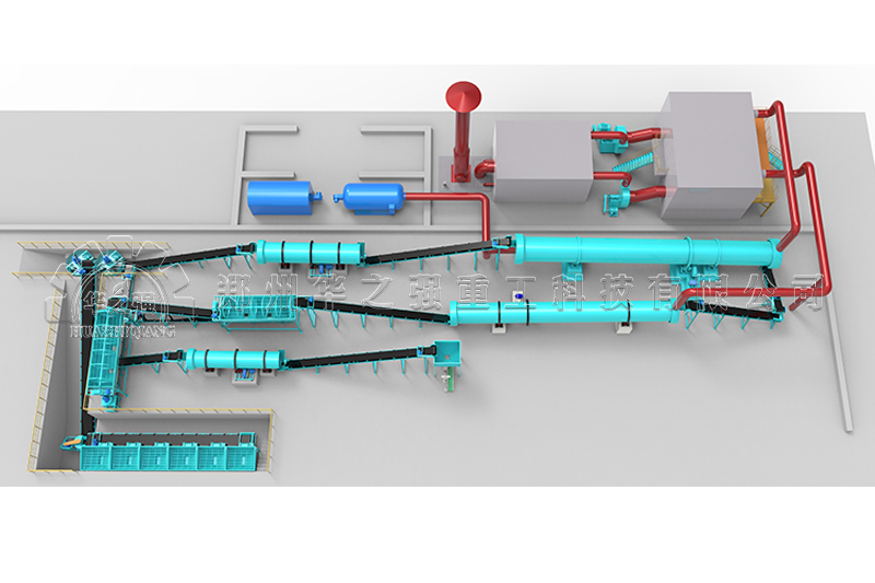 陜西轉(zhuǎn)鼓造粒機(jī)有機(jī)肥設(shè)備生產(chǎn)線(xiàn)